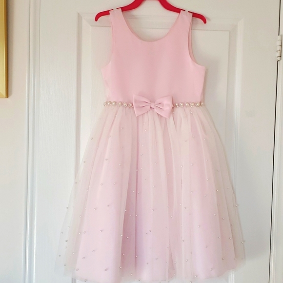 Girl Princess pearl Dress Gown - Picture 1 of 12